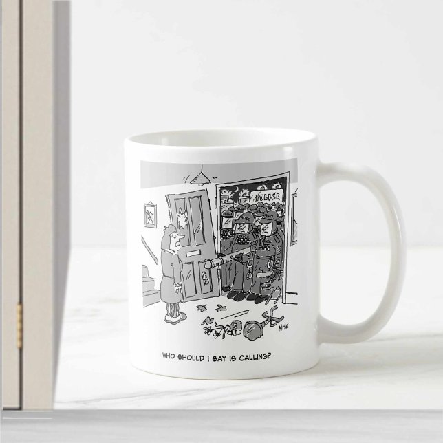 Riot Police Raid a Property - Funny Police Theme Coffee Mug (Creator Uploaded)