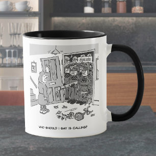 Riot Police Raid a Property - Funny Police Theme Mug