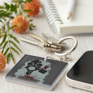 Riot Time Key Ring