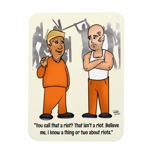 Riot Trumper Yellow Magnet (Vertical)