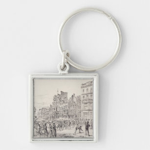 Riots in the West End of London Key Ring