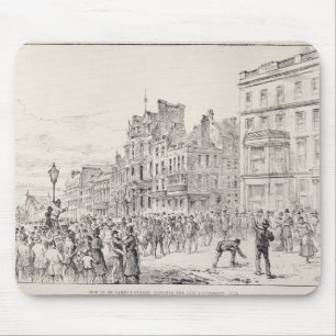 Riots in the West End of London Mouse Pad