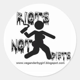 Riots Not Diets Stickers