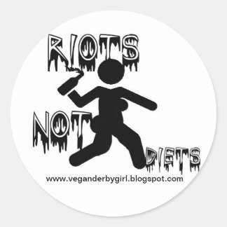 Riots Not Diets Stickers