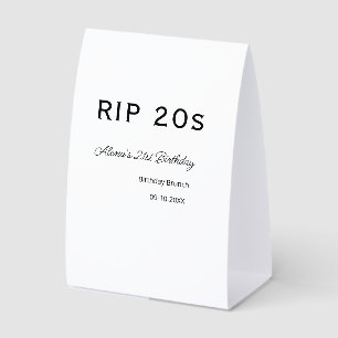 RIP 20s 21st birthday simple minimal brunch date n