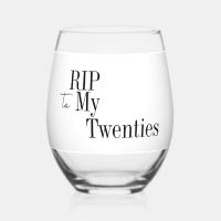 RIP 20s 30th Birthday Black and White Party Favour