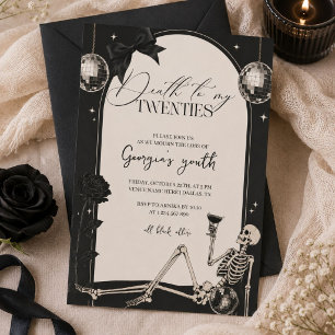RIP 20s Death to My Youth 30th Birthday Invitation