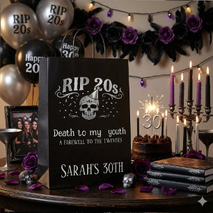 RIP 20s Death to My Youth 30th Birthday Party  Medium Gift Bag