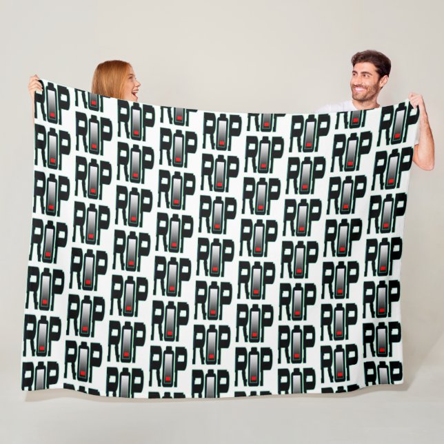 RIP Battery Fleece Blanket, All Sizes (In Situ)