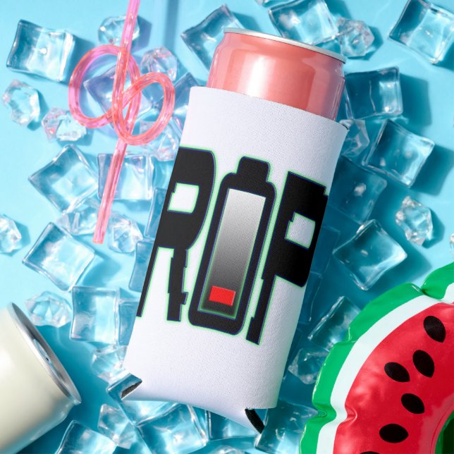 RIP Battery Foam Slim Seltzer Can Cooler (In Situ Summer)