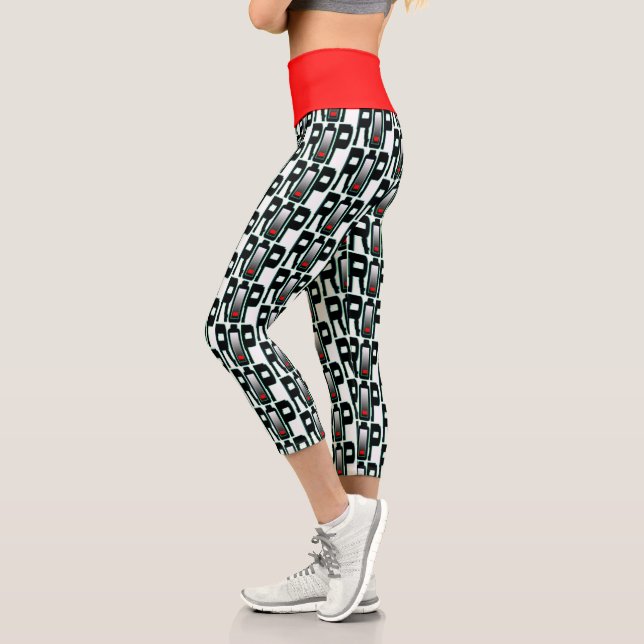 RIP Battery High Waisted Yoga Capris (Left)