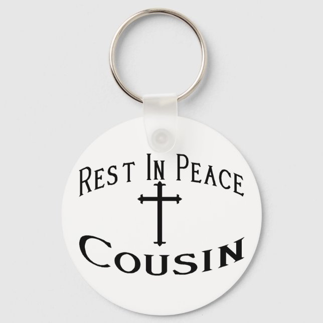 RIP Cousin Key Ring (Front)
