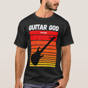 RIP Eddie Tribute RETRO GUITAR GOD Guitar With Cig T-Shirt