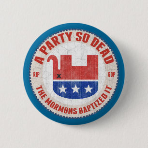 RIP-GOP 6 CM ROUND BADGE