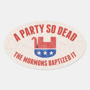 RIP-GOP OVAL STICKER