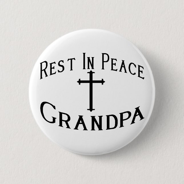 RIP Grandpa 6 Cm Round Badge (Front)