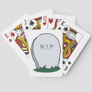 RIP Gravestone Cemetery Playing Cards