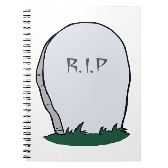 RIP Gravestone Notebook (Front)