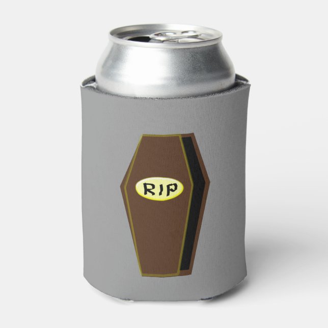 RIP Halloween Coffin of Doom Can Cooler (Can Front)