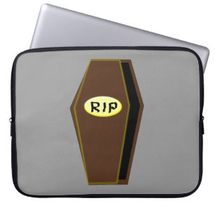 RIP Halloween Coffin of Doom Laptop Bag