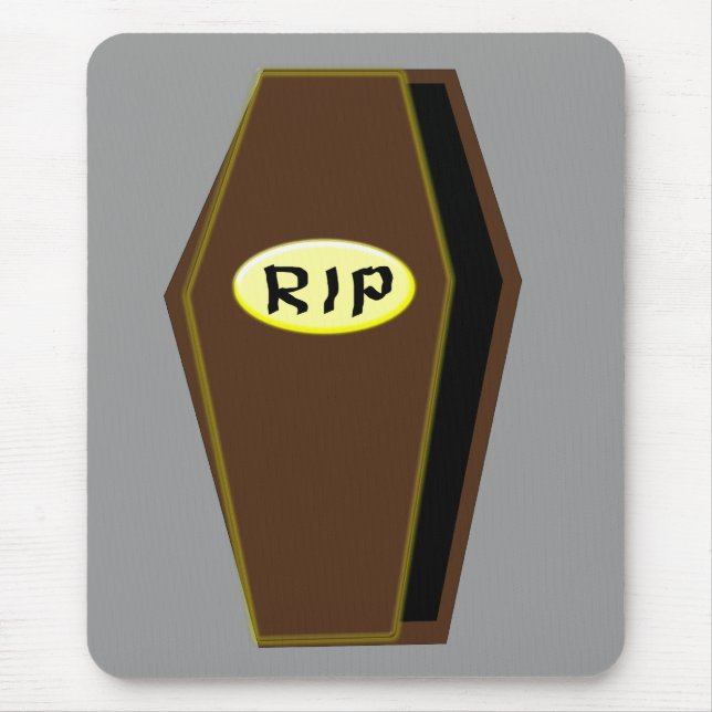 RIP Halloween Coffin of Doom Mousepad (Front)
