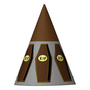 RIP Halloween Coffin of Doom Party Hat