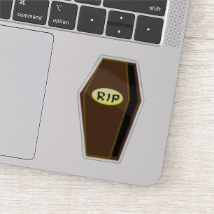 RIP Halloween Coffin of Doom Shaped