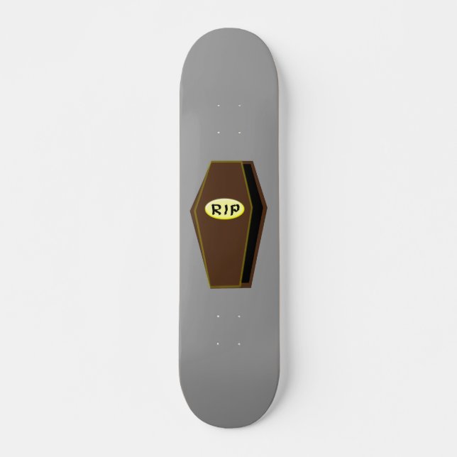 RIP Halloween Coffin of Doom Skateboard (Front)