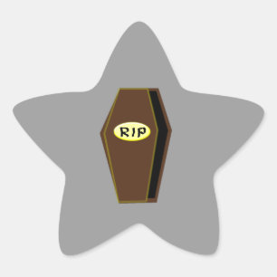 RIP Halloween Coffin of Doom Stickers