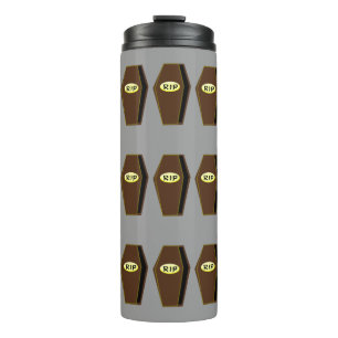 RIP Halloween Coffin of Doom Thermal Tumbler