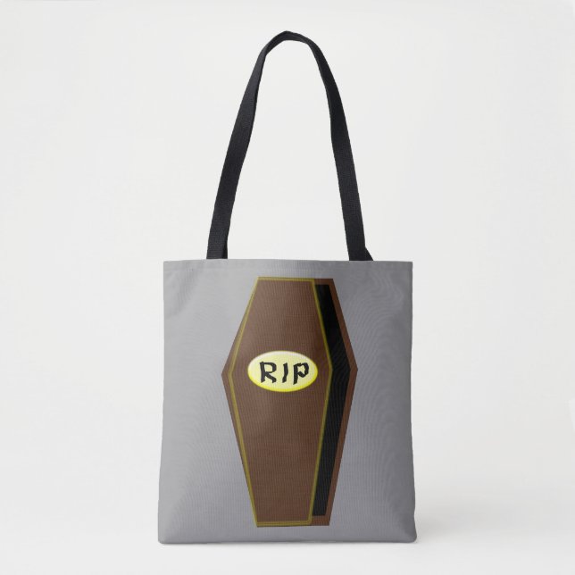 RIP Halloween Coffin of Doom Tote Bag (Front)