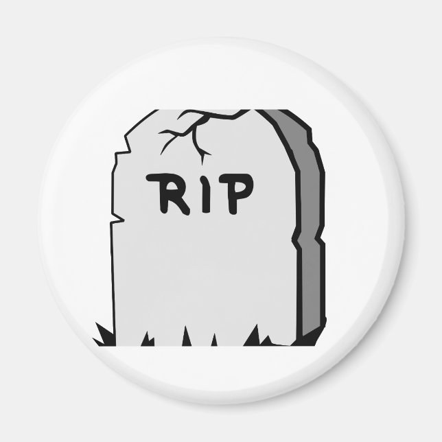 Rip Head stone Magnet (Front)