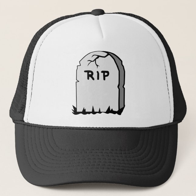 Rip Head stone Trucker Hat (Front)