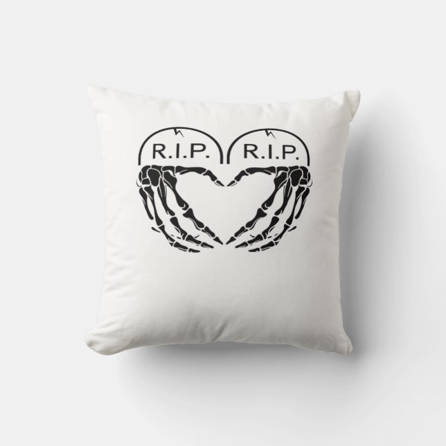 Rip, Heart Shaped Design Made From Gravestones, An Cushion (Front)