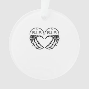 Rip, Heart Shaped Design Made From Gravestones, An Ornament