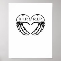 Rip, Heart Shaped Design Made From Gravestones, An
