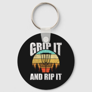 Rip It And Grip It Disc Golf Key Ring