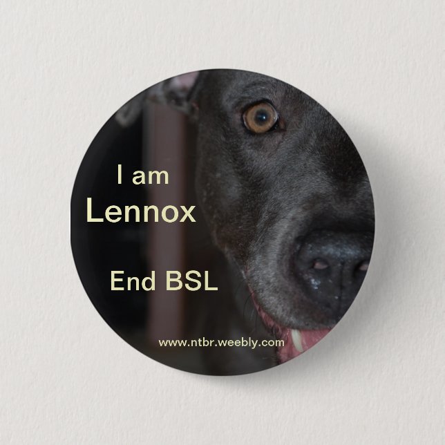 RIP Lennox 6 Cm Round Badge (Front)