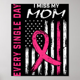 Rip memorial in memory of mum breast cancer poster