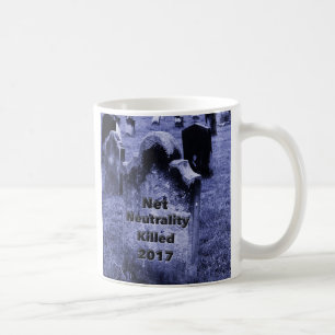 RIP Net Neutrality Gravestone Coffee Mug