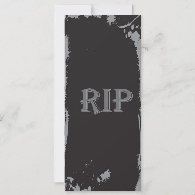 RIP - Really Interesting Party Halloween invitatio Invitation (Front)