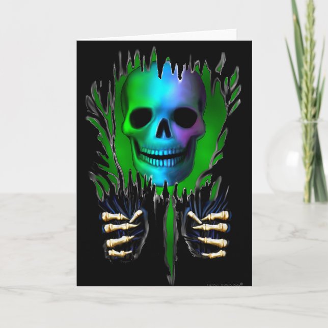 RIP SKELETON CARD (Front)