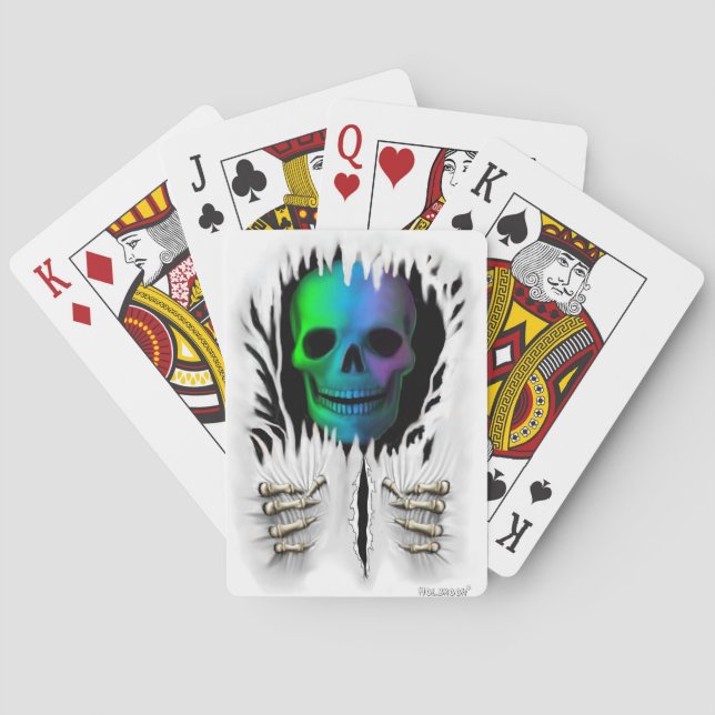 RIP SKELETON PLAYING CARDS (Back)