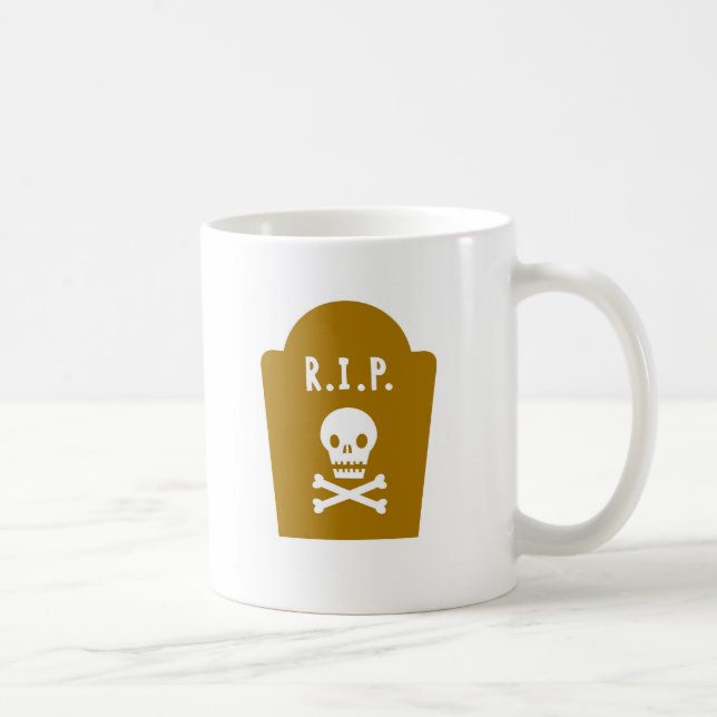 RIP Skull Coffee Mug (Right)