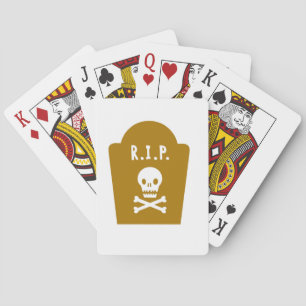 RIP Skull Playing Cards