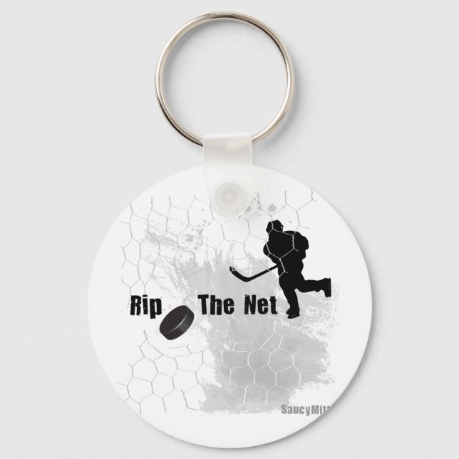 Rip the Net Hockey Key Ring (Front)