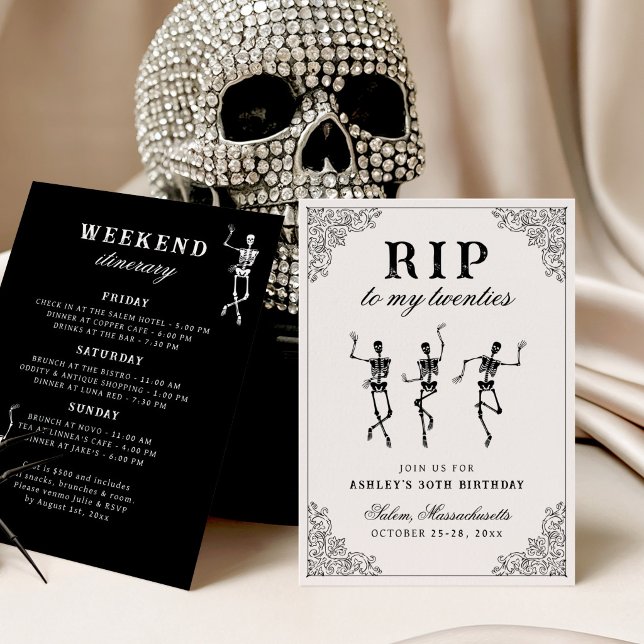 RIP To My Twenties Birthday Weekend Invitation (Creator Uploaded)