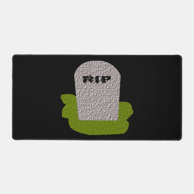 RIP Tombstone Desk Mat (Front)