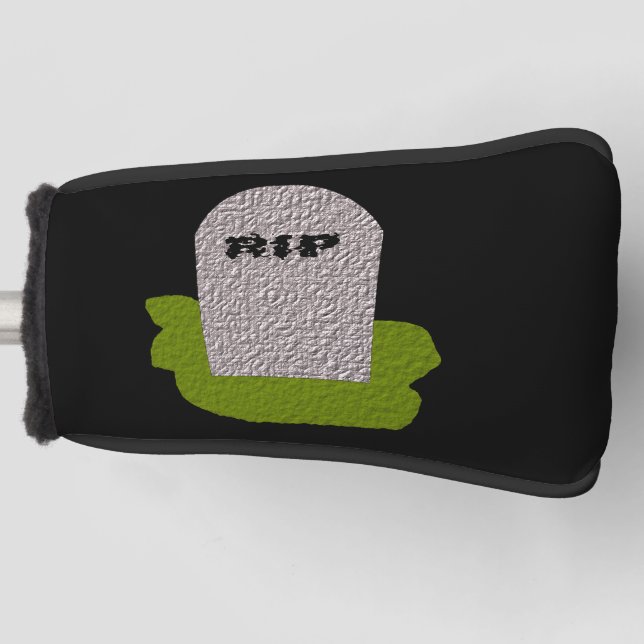 RIP Tombstone Golf Putter Cover (Front)