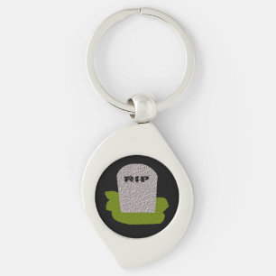 RIP Tombstone Keychain